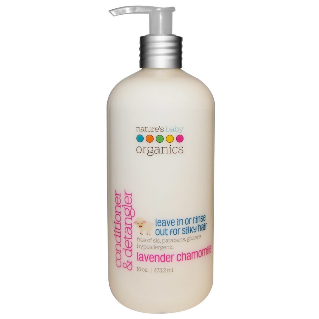 Nature's Baby Organics Condicionador e Desembaraçador Lavanda e Camomila 473ml - Suavidade Natural para Cabelos