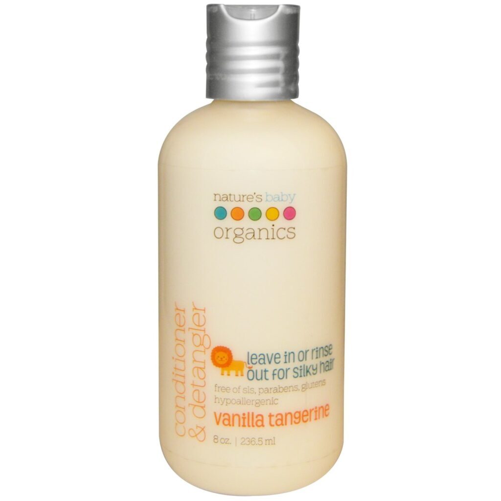 Nature's Bebê Orgânicos Condicionador e Desembaraçador Baunilha Tangerina 237ml - Cabelos Macios e Saudáveis