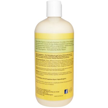 Nature's Bebê Orgânicos Condicionador e Detangler Vanilla Tangerine 16 fl oz - Image 2