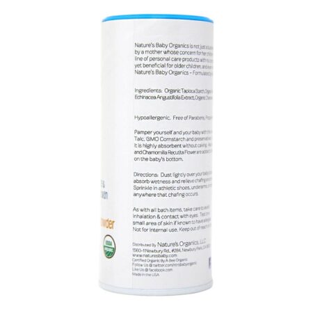 Nature's Baby Organics, Antisséptico em Pó, Livre de Fragrância - 113.4 g (4 oz) - Image 2