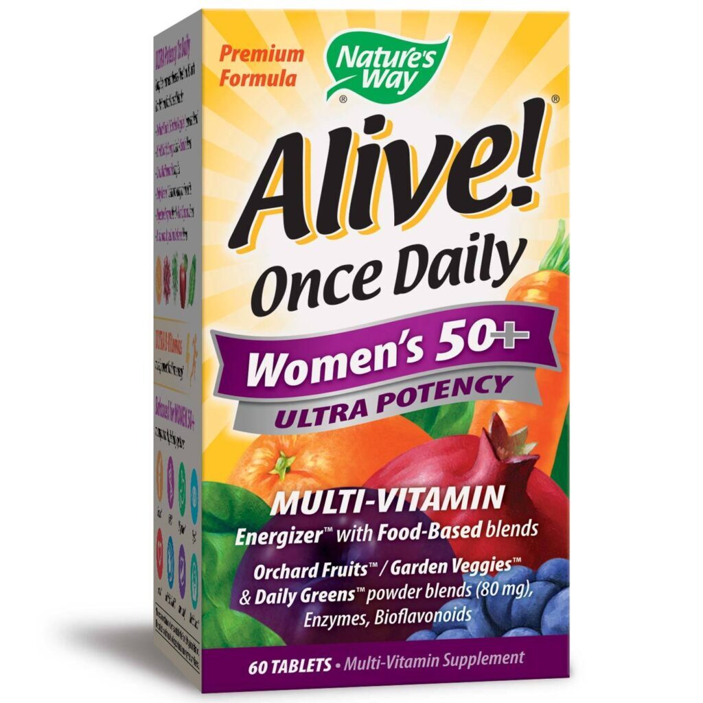 Nature's Way Multivitamínico para Mulheres 50+ - 60 Comprimidos: Energia e Bem-Estar