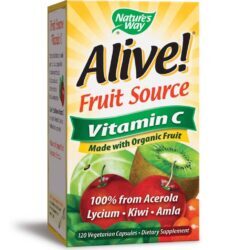 Nature's Way Alive! Vitamina C 120 Cápsulas - Potencialize Sua Saúde e Imunidade