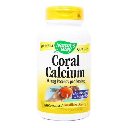 Nature's Way, Cálcio Coral - 180 Cápsulas Vegetarianas