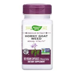 Nature's Way Horny Goat Weed 60 Cápsulas - Energia e Vitalidade Natural