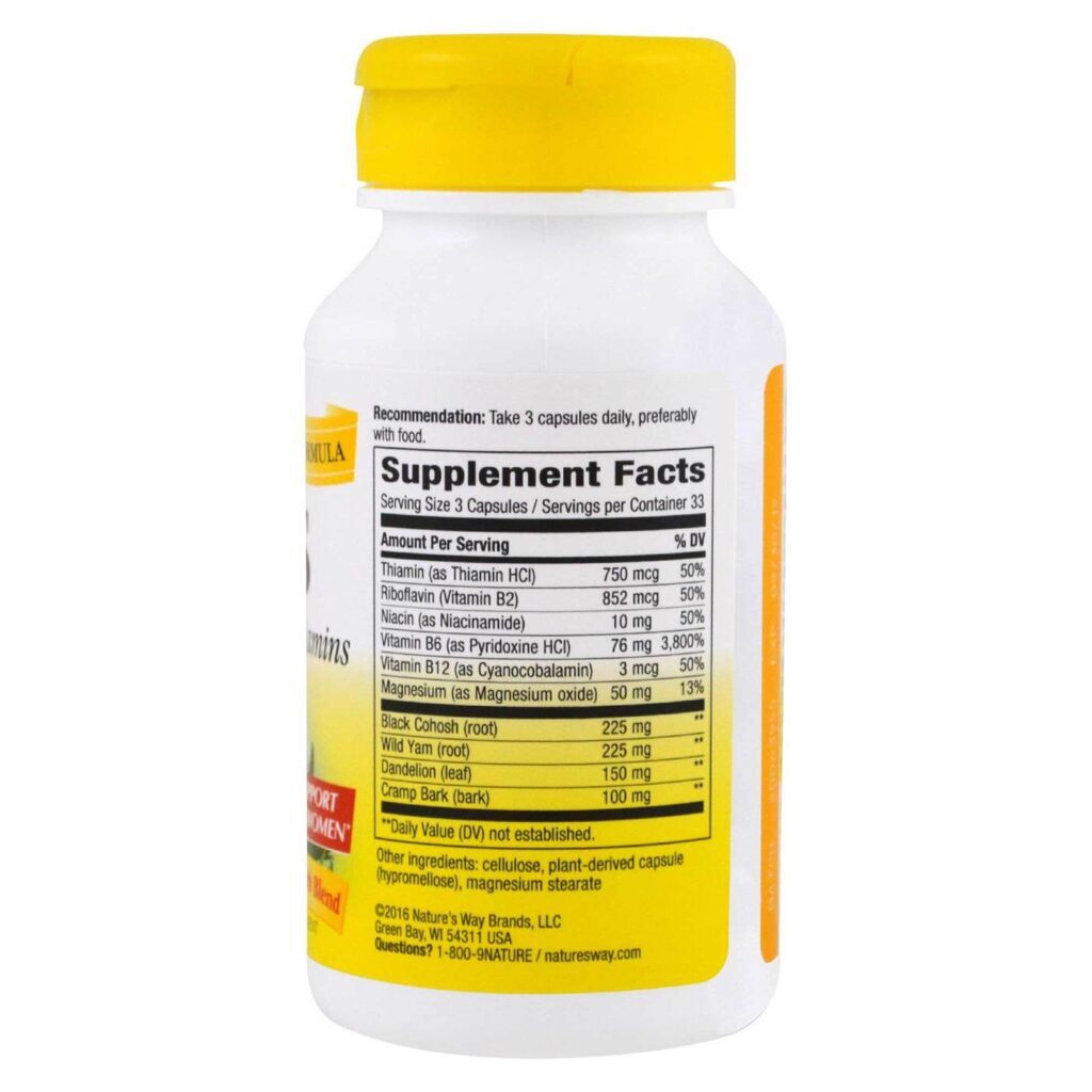 Nature's Way PMS com Vitamina B6 e 5-HTP - 100 Cápsulas para Bem-Estar - Imagem 2