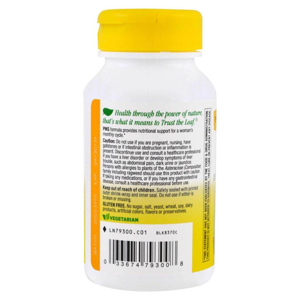 Nature's Way PMS com Vitamina B6 e 5-HTP - 100 Cápsulas para Bem-Estar - Imagem 3