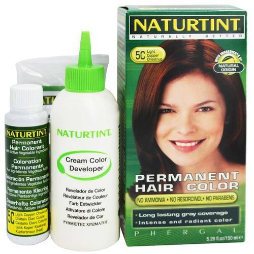 Naturtint® Tintura Permanente Cabelo 5C Castanho Acobreado Claro 150ml (300ml Solução)