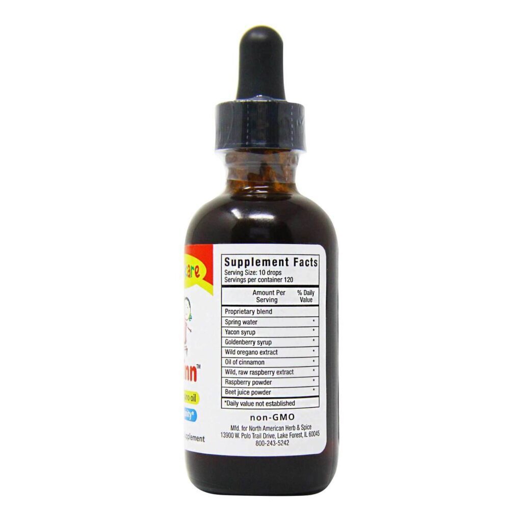 Óleo Orega-Cinn™ Para Crianças North American Erva And Spice - 60mL - Suporte Imunológico Natural - Imagem 2