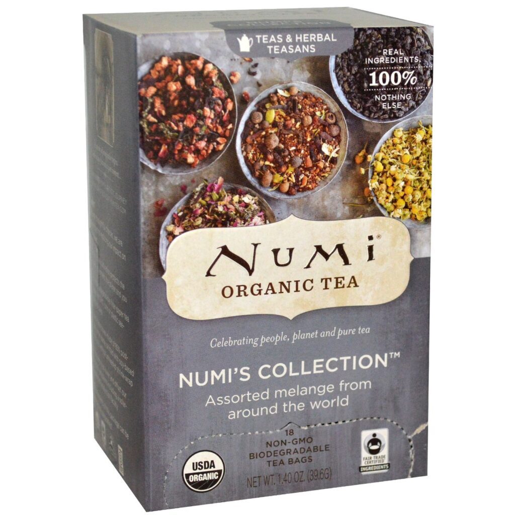 Numi Tea Coleção de Chá - 18 Saquinhos Autênticos para o Bem-Estar Brasileiro
