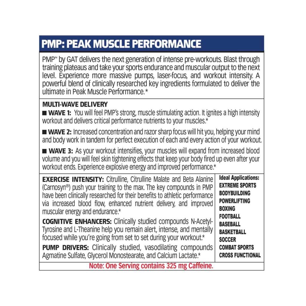 GAT PMP Maçã Verde 255g - Pré-Treino Concentrado para Performance Máxima - Imagem 2