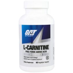 GAT L-Carnitina 500 mg - 60 Cápsulas Vegetarianas: Energia e Metabolismo Celular