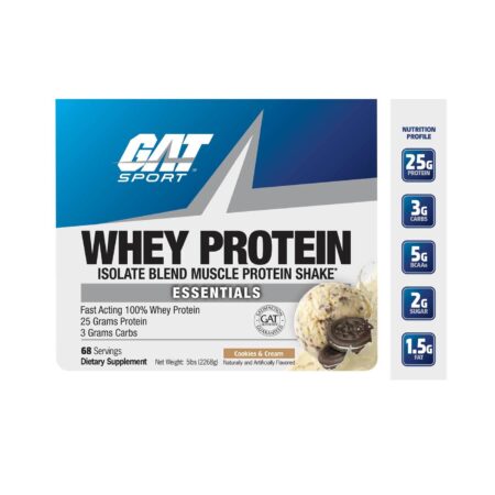 GAT Whey Protein Cookies and Cream 2268 g - Image 2