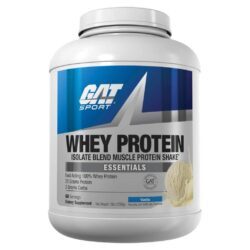 GAT Whey Protein Isolado e Concentrado Sabor Baunilha - 2268g (5 lbs) - Construção Muscular e Recuperação