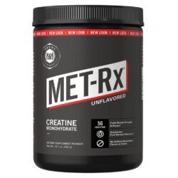 MET-Rx Creatina Monohidratada Pura, Sem Sabor - 400g para Desempenho Muscular