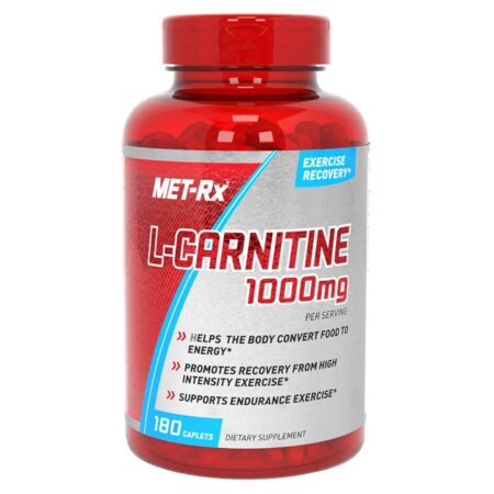 MET-Rx, L-Carnitina - 1,000 mg - 180 Cápsulas