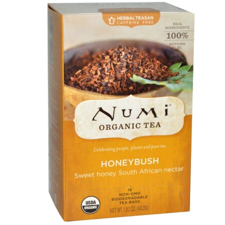 Numi Tea, Chá de Ervas Honeybush - 18 Saquinhos de Chá