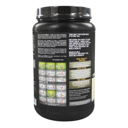 Muscle Milk Pro Series 50 Baunilha Intensa 1.15kg Suplemento Proteico Avançado - Imagem 3