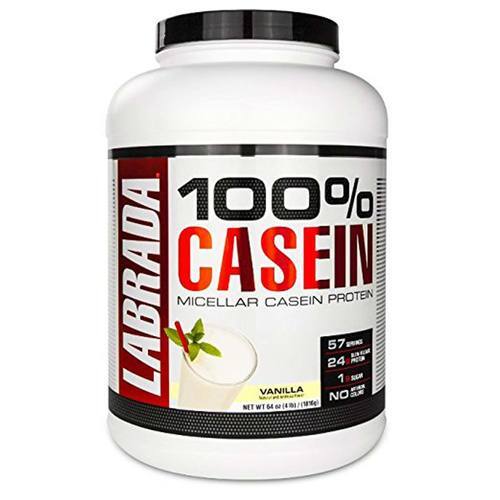 Labrada Nutrition 100% Caseína Baunilha 1.8kg - Proteína de Liberação Lenta
