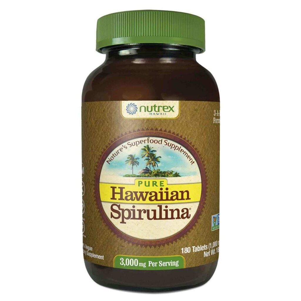 Spirulina Pacifica Nutrex Hawaii 180 Comprimidos: Vitalidade e Nutrição Pura