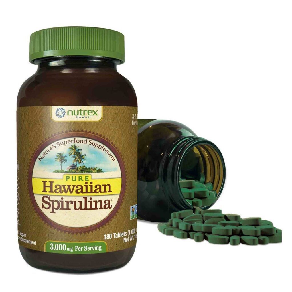 Spirulina Pacifica Nutrex Hawaii 180 Comprimidos: Vitalidade e Nutrição Pura - Imagem 4