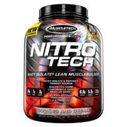 Whey Protein Nitro-Tech Cookies & Creams MuscleTech - 1.80 Kg Ganho Muscular