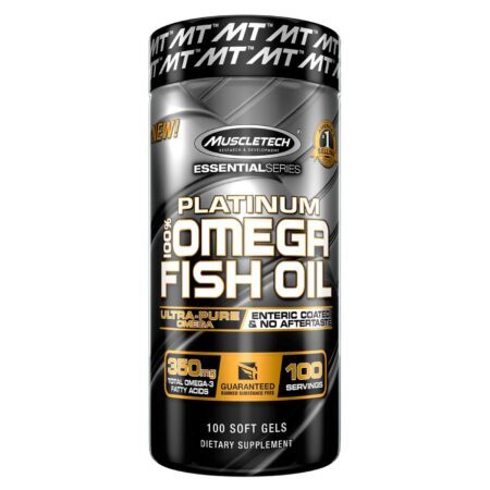 MuscleTech Platinum 100% Óleo de Peixe - 300 mg - 100 Cápsulas em Gel