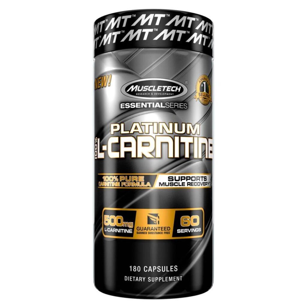 MuscleTech Platinum 100% Carnitina 500 mg - 180 Cápsulas: Sua Aliada na Performance e Metabolismo