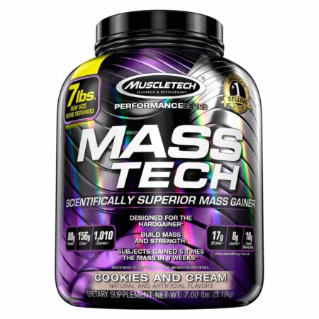 Muscletech Mass Tech, Biscoito e creme - 7 lbs/3.18 kg