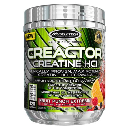 MuscleTech Creactor, Mistura de Frutas - 120 Porcões