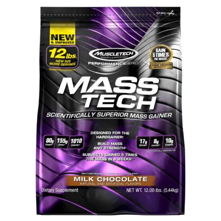 Muscletech Mass Tech, Chocolate ao Leite - 12 lbs/5.44kg