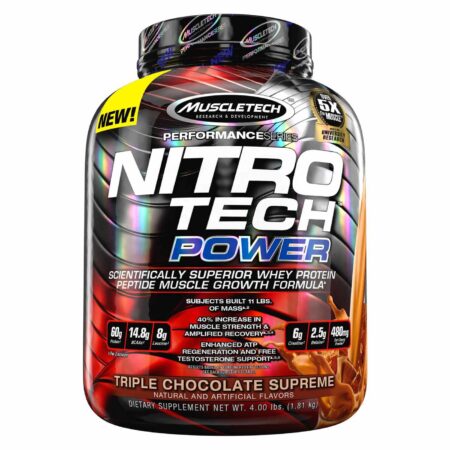 Muscletech Nitro Tech Power, Chocolate Triplo Supreme - 4 lbs/ 1.81 Kg