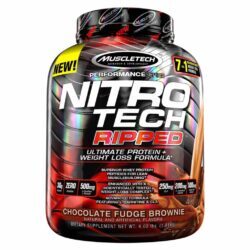 MuscleTech Nitro Tech Ripped 1.80 Kg Brownie De Fudge De Chocolate: Ganho Muscular e Definição