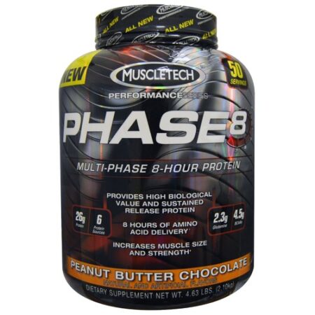 Muscletech Phase8, Chocolate de manteiga de amendoim - 4.63 lbs