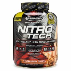 Whey Protein Muscletech Nitro Tech Canela 1.81kg - Força e Recuperação