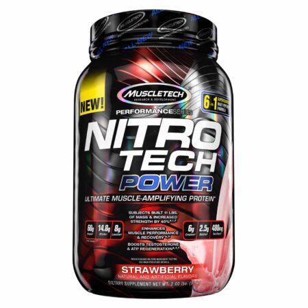 Muscletech Nitro Tech Power, Morango - 2 lbs/ 907 Kg