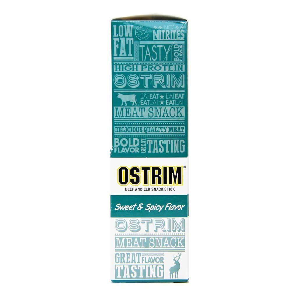 Ostrim Palitos de Carne / Alce Doce e Picante - 10 Pacotes | Snack Proteico Premium - Imagem 2
