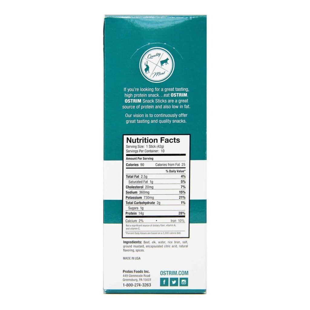 Ostrim Palitos de Carne / Alce Doce e Picante - 10 Pacotes | Snack Proteico Premium - Imagem 3