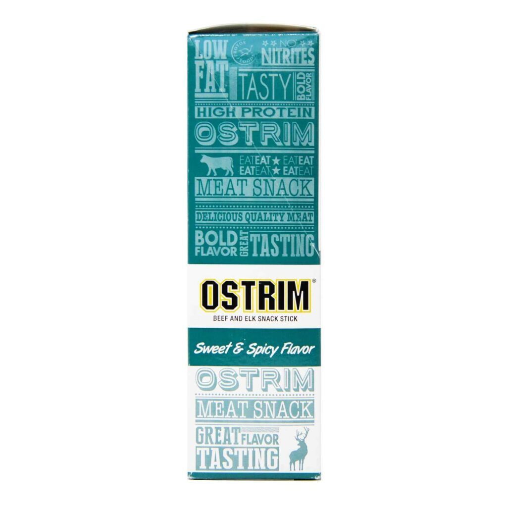 Ostrim Palitos de Carne / Alce Doce e Picante - 10 Pacotes | Snack Proteico Premium - Imagem 4