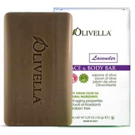 Olivella, Sabonete em Barra para Rosto e Corpo - Lavanda - 150g