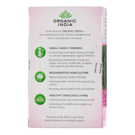 Organic India, Chá de Rosas Doces - 18 Saquinhos de Chá - Image 3