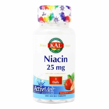 Kal, Niacina 25 mg, Morango - 200 Tabletes