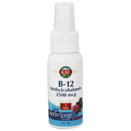 Kal, Metilcobalamina B-12, baga - 2,500 mcg - 2 oz/ 59 mL Spray