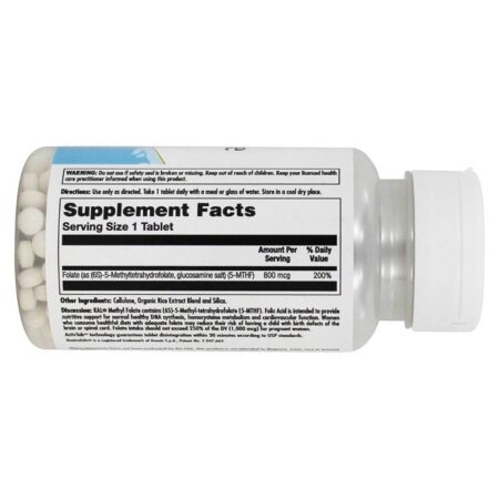 Kal, Metilfolato 800 mcg - 90 Tabletes - Image 2