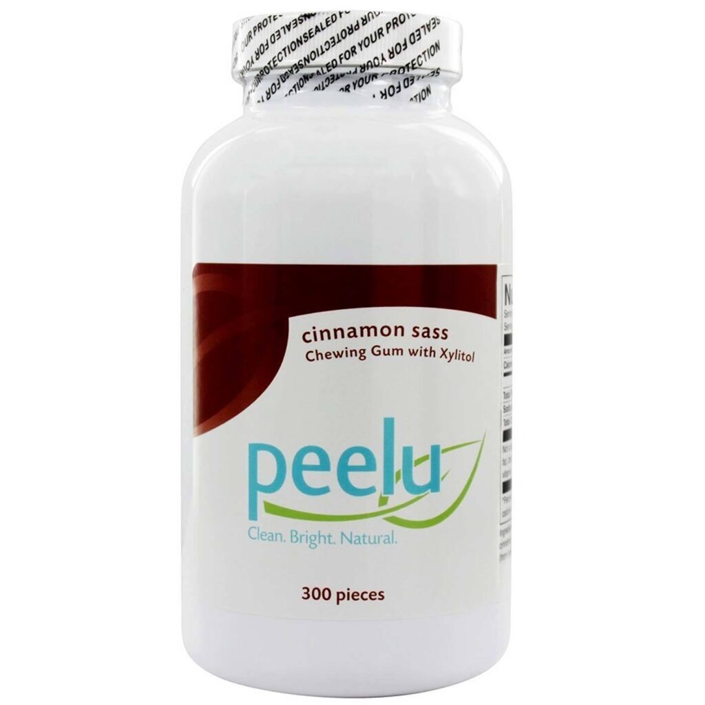 Peelu Goma de Mascar Canela Sass 300CT - Goma de Limpeza Natural