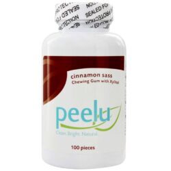 Peelu Goma de Mascar Sabor Canela - 100 Unidades - Higiene Bucal Natural