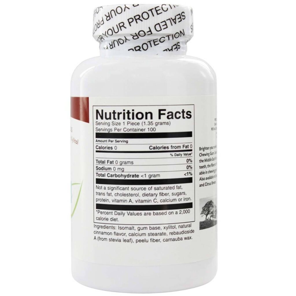 Peelu Goma de Mascar Sabor Canela - 100 Unidades - Higiene Bucal Natural - Imagem 2