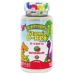 Kal Vitamina D-Rex 600 UI Melancia 120 Comprimidos - Saúde Imunológica e Óssea