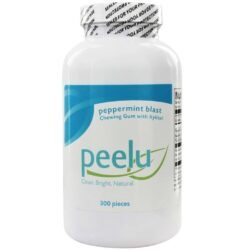 Peelu Goma de Mascar Hortelã-pimenta 300CT - Refrescância e Limpeza Natural para o Seu Dia