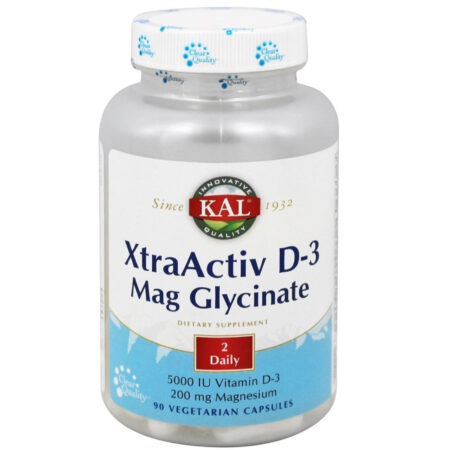 Kal XtraActiv D3 Mag Glycinate - 90 Cápsulas Vegetarianas