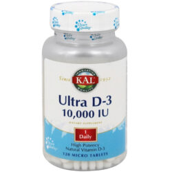 Kal Ultra D3 - Vitamina D3 10.000 UI com 120 Tabletes para Saúde Óssea e Imunidade no Brasil